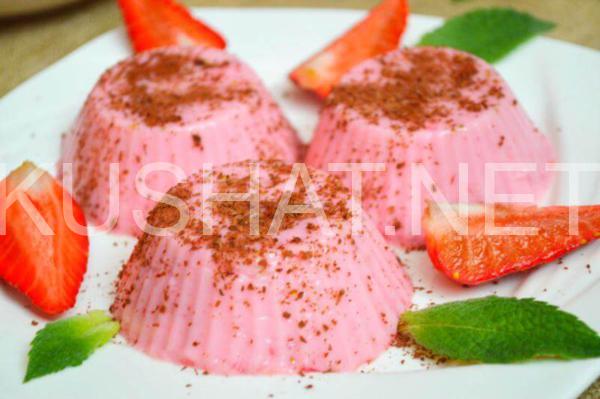 12_клубничная панна котта