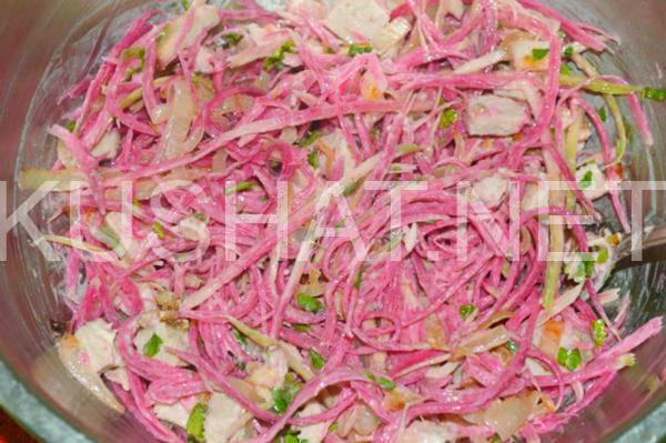 салат из редьки с мясом и луком Узбекистан 12_салат из редьки с мясом и луком Узбекистан