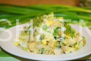 12_салат с маринованными шампиньонами и курицей