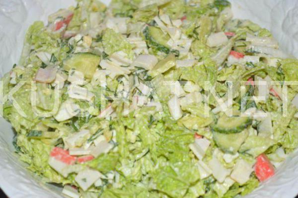 12_салат с пекинской капустой и крабовыми палочками