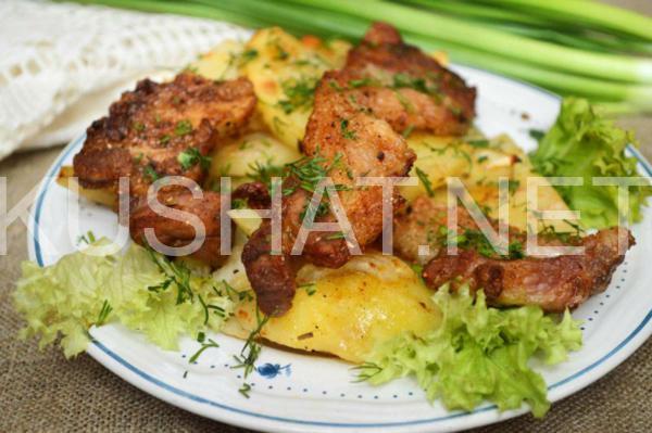 12_свинина с картошкой в духовке