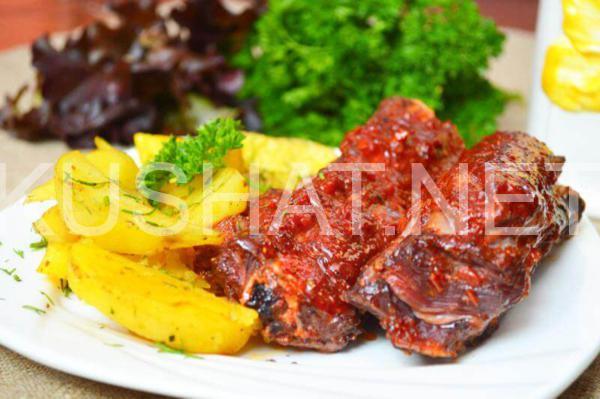 12_свиные ребрышки с картошкой в духовке