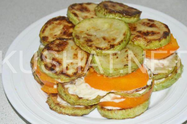 12_торт из кабачков с помидорами