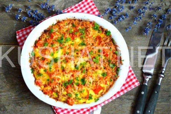12_запеканка из кабачков с фаршем и помидорами