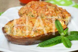 13_баклажаны, фаршированные фаршем в духовке