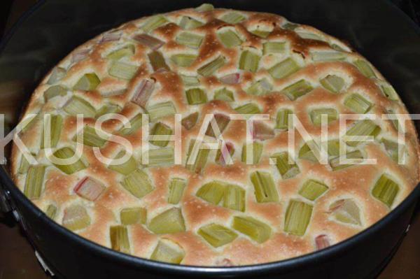 бисквитный пирог с ревенем 13_бисквитный пирог с ревенем