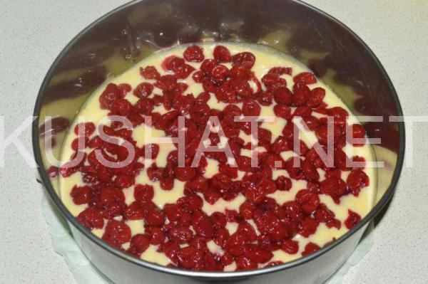 13_бисквитный пирог с вишней