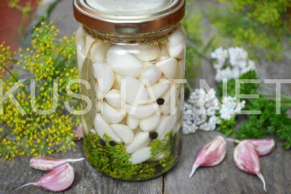 13_маринованный чеснок на зиму