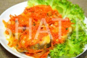 13_минтай в духовке с морковью и луком