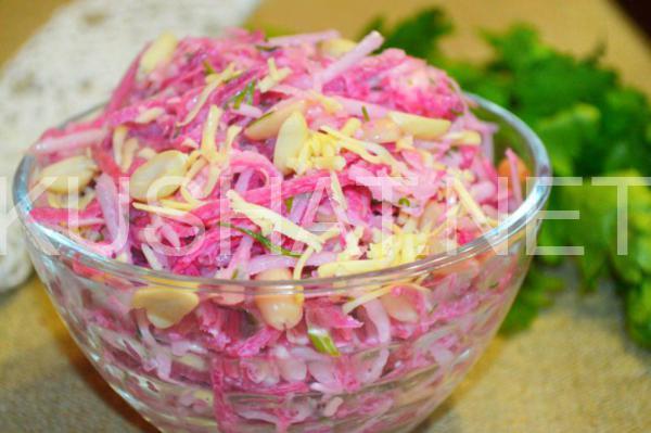 салат из редьки с сыром и орехами 13_салат из редьки с сыром и орехами