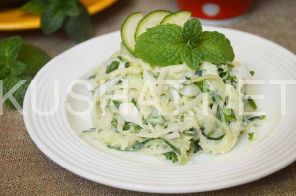 13_салат из редьки с яйцом и огурцом