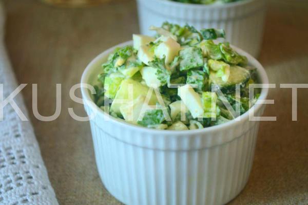 13_салат из зеленого лука с яйцами и огурцом