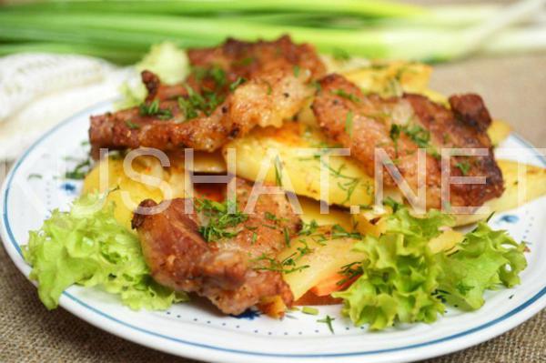 13_свинина с картошкой в духовке