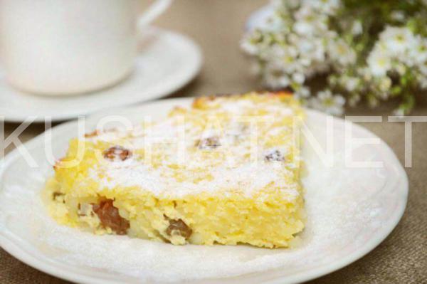 13_творожная запеканка с рисом и изюмом