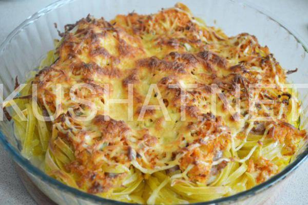 14_гнезда из макарон с фаршем