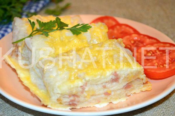 горячая закуска из лаваша с сыром и колбасой 14_горячая закуска из лаваша с сыром и колбасой