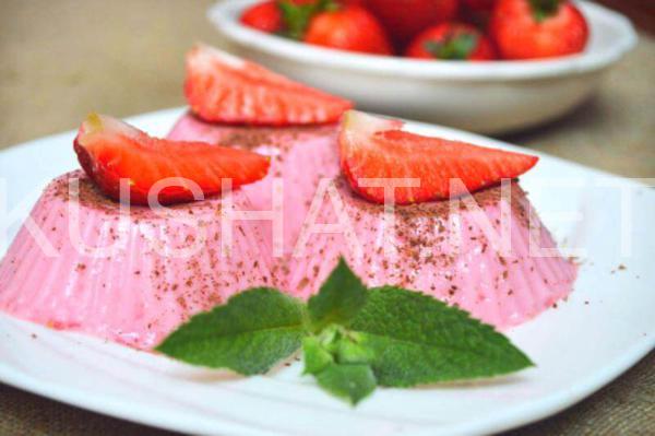 14_клубничная панна котта