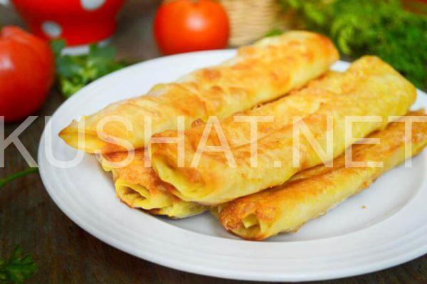 14_лаваш с сыром и яйцом на сковороде