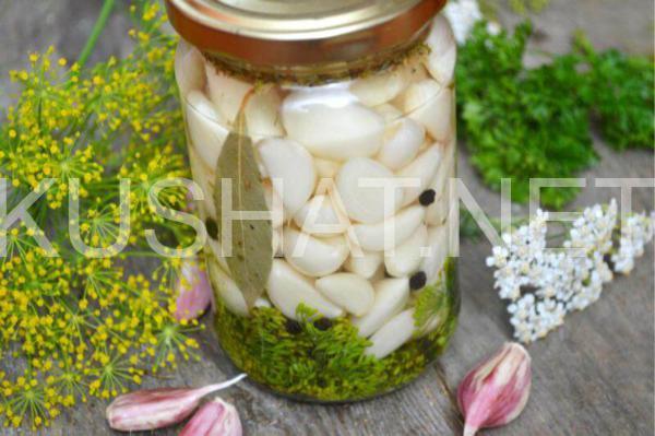 14_маринованный чеснок на зиму