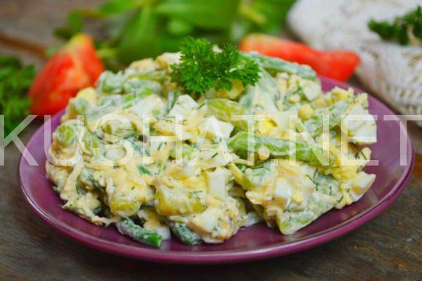 салат из стручковой фасоли с яйцом и сыром 14_салат из стручковой фасоли с яйцом и сыром