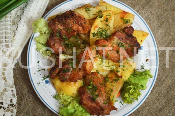 14_свинина с картошкой в духовке