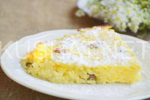 14_творожная запеканка с рисом и изюмом