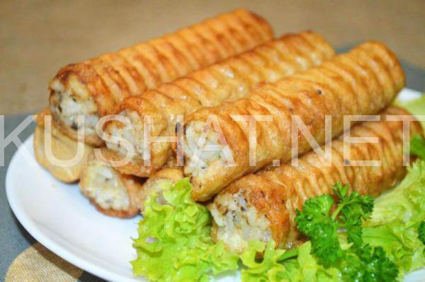 вафельные трубочки, фаршированные рисом и сардинами 14_вафельные трубочки, фаршированные рисом и сардинами
