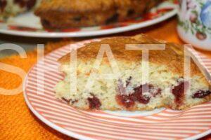 15_бисквитный пирог с вишней