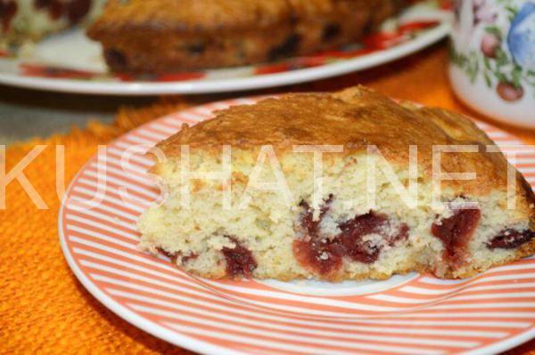 15_бисквитный пирог с вишней