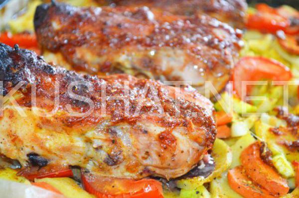 15_куриные спинки в духовке с овощами