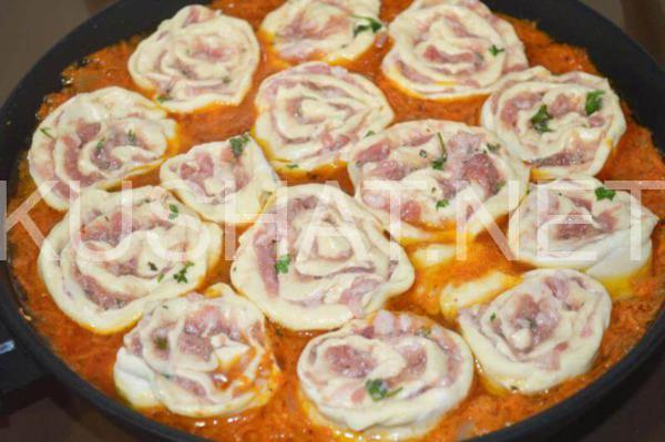 15_ленивые пельмени на сковороде