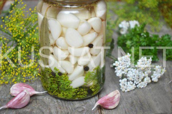 15_маринованный чеснок на зиму