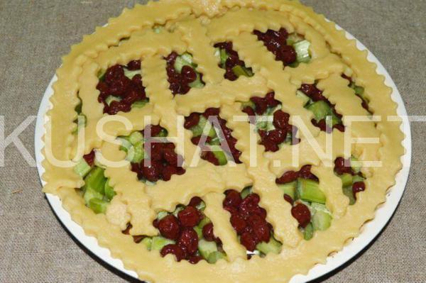 15_пирог с ревенем из песочного теста