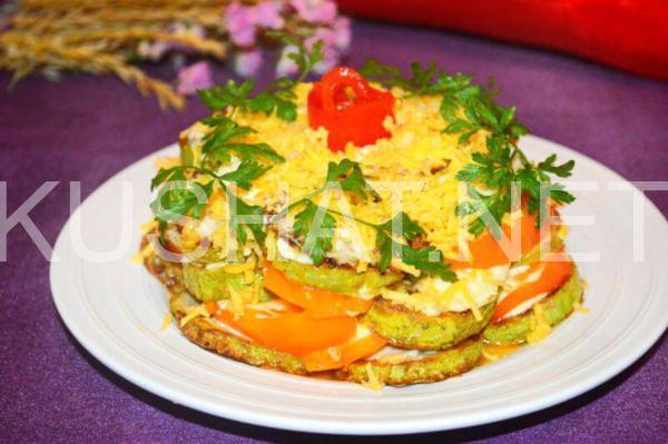 15_торт из кабачков с помидорами