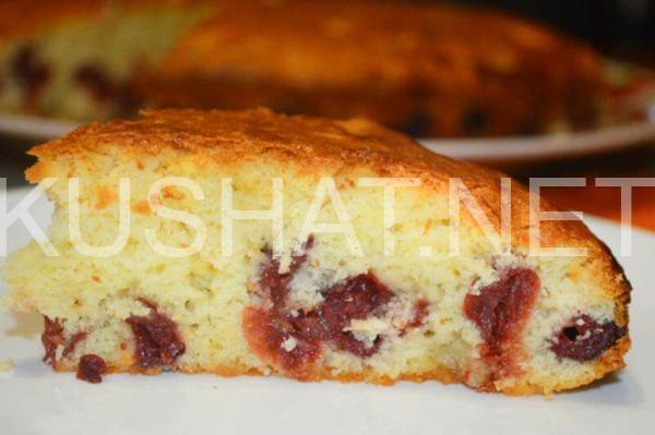16_бисквитный пирог с вишней