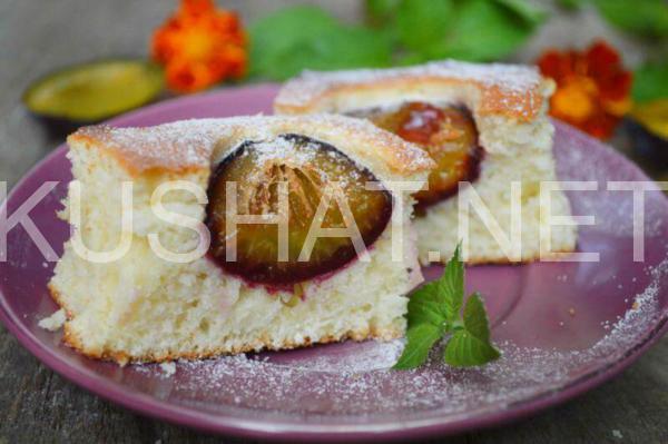 16_быстрый и вкусный пирог со сливами