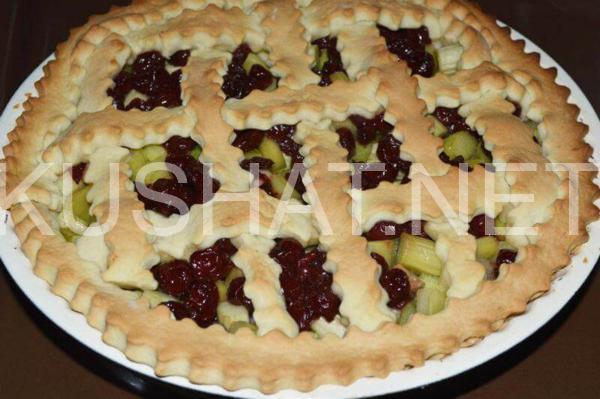 16_пирог с ревенем из песочного теста