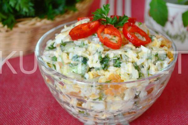 салат с копченой семгой, рисом и огурцами 16_салат с копченой семгой, рисом и огурцами