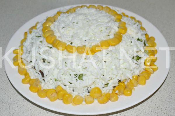 16_слоеный салат со свининой и грибами