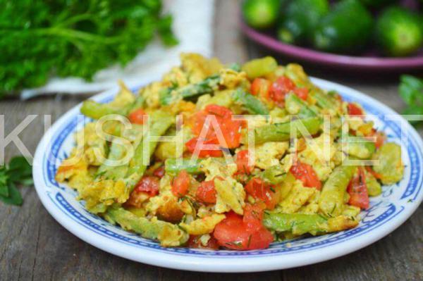 16_жареная стручковая фасоль с яйцом