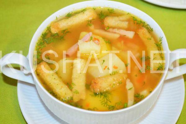 гороховый суп с копченостями и сухариками 17_гороховый суп с копченостями и сухариками