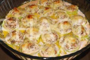 17_кабачки, фаршированные фаршем в духовке