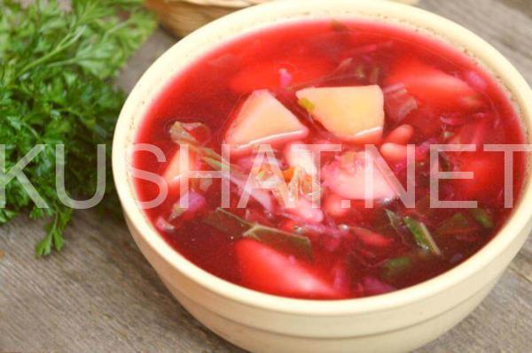 18_красный борщ с фасолью