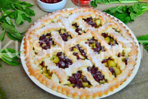 18_пирог с ревенем из песочного теста