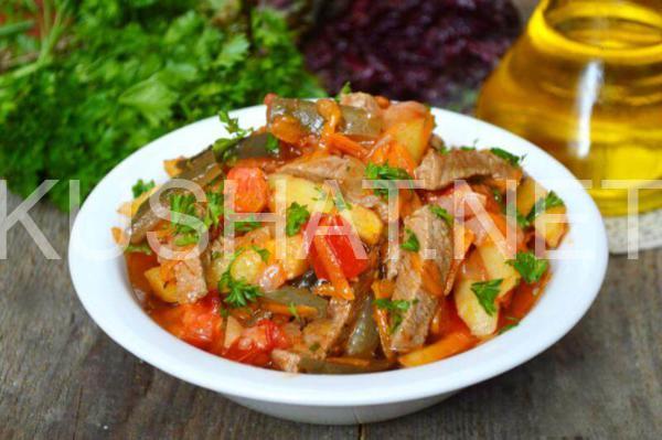 19_азу по-татарски с солеными огурцами