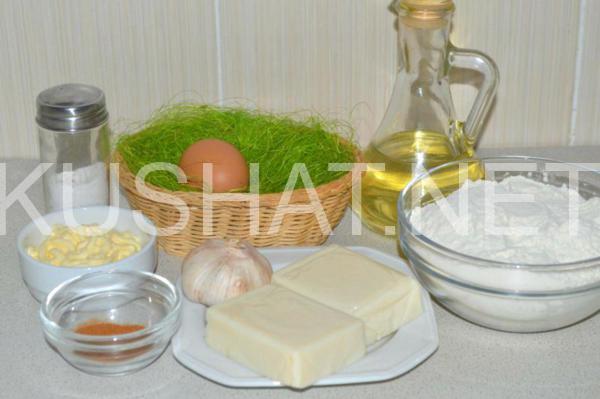 1_блины с куркумой, сыром и чесноком