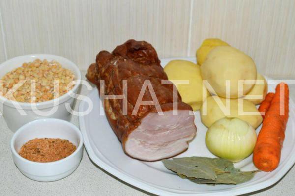 гороховый суп с копченостями и сухариками 1_гороховый суп с копченостями и сухариками