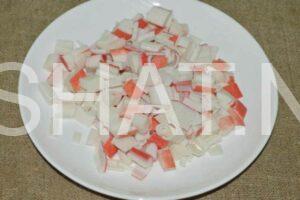 1_крабовый салат с ананасами и сыром