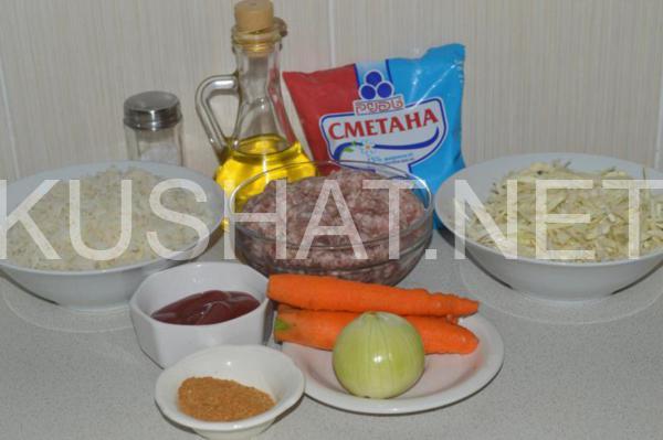 ленивые голубцы с фаршем и рисом в духовке 1_ленивые голубцы с фаршем и рисом в духовке