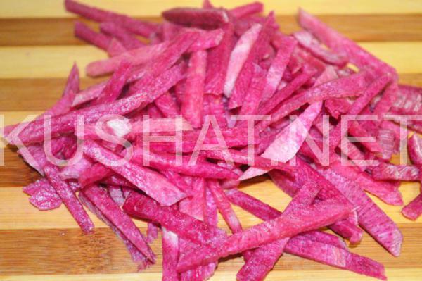 салат из редьки с огурцом и зеленым горошком 1_салат из редьки с огурцом и зеленым горошком